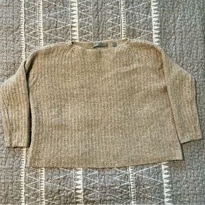 Vince Cashmere Sweater Soft Neutral Lightweight Knit Minimal Luxury S